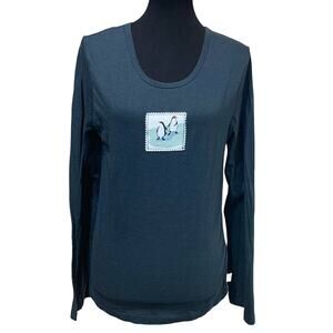 Munki Munki XL Penguin Pair Long Sleeve Crew Neck PolyCotton Blend Tee